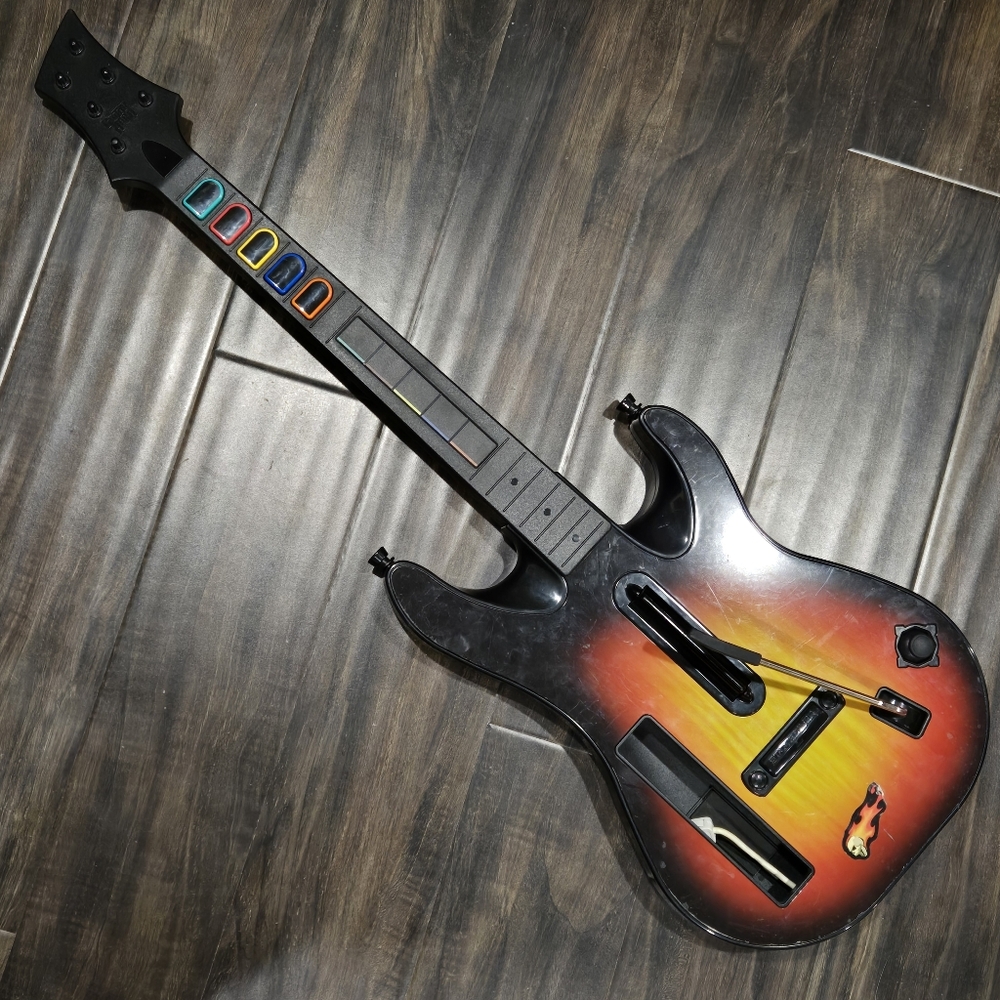 Wii Sunburst Guitar Hero Controller